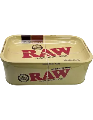 RAW – Munchies Box Metall-Aufbewahrungsbox mit Rolling Tray