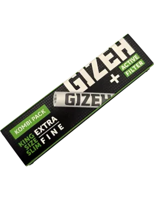 Gizeh – Black King Size Slim + Active Filter