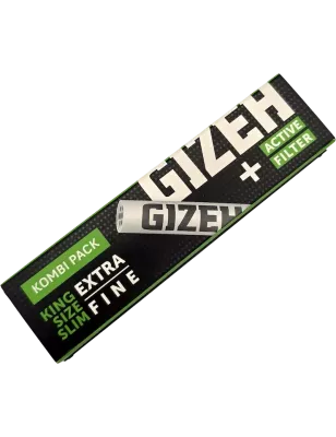 Gizeh – Black King Size Slim + Active Filter