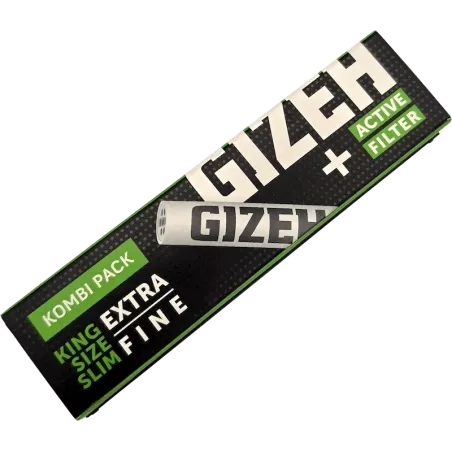 Gizeh – Black King Size Slim + Active Filter