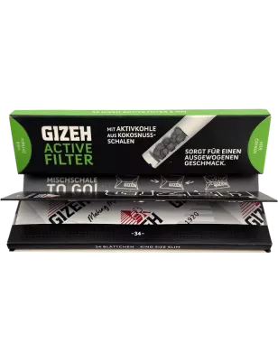 Gizeh – Black King Size Slim + Filtro attivo