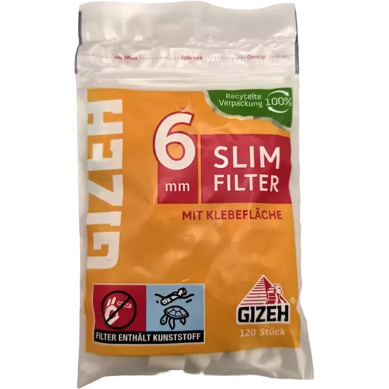 Gizeh – Slim Filter 6 mm 120 pcs
