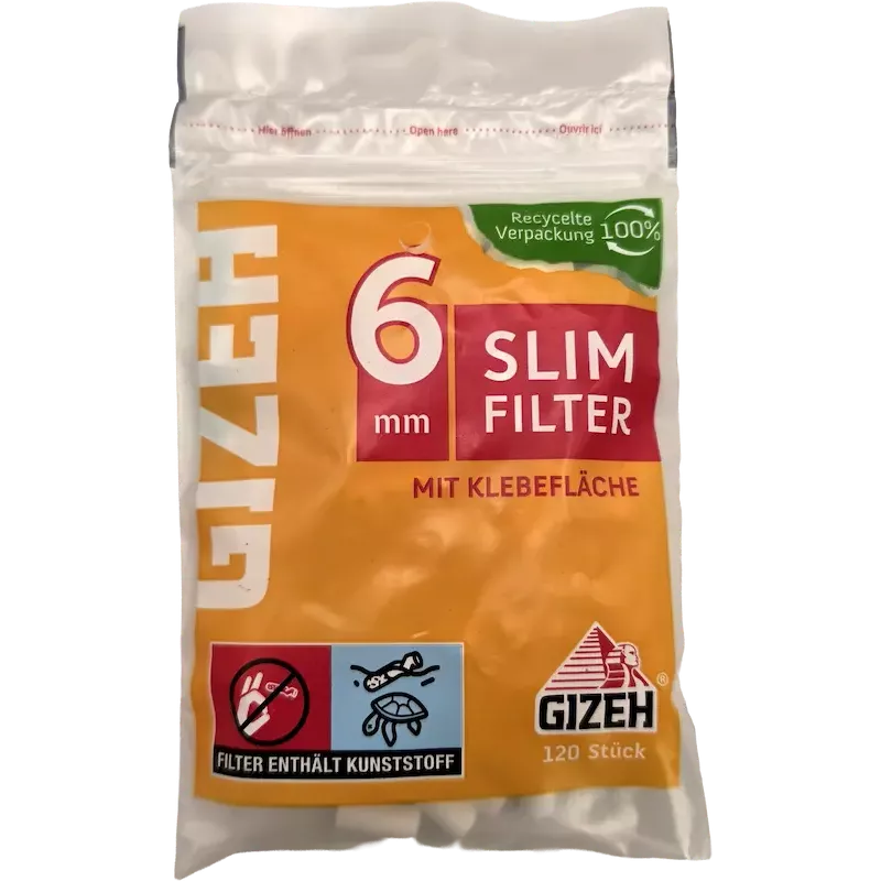 Gizeh – Slim Filter 6 mm 120 Stk.