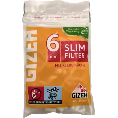 Gizeh – Slim Filter 6 mm 120 pcs