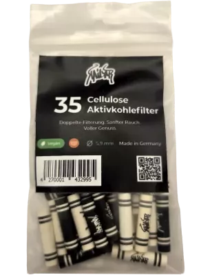 Kailar – 35 Cellulose Slim Hybrid Aktivkohlefilter Mix 5.9 mm
