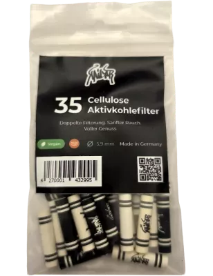 Kailar – 35 Cellulose Slim Hybrid Filtres à charbon actif Mix 5.9 mm