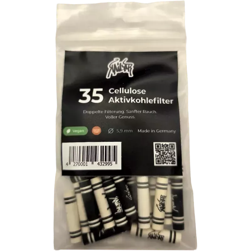 Kailar – 35 Cellulose Slim Hybrid Filtres à charbon actif Mix 5.9 mm