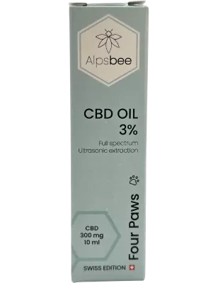 Alpsbee – Four Paws Huile CBD 3% 10 ml