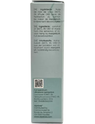 Alpsbee – Four Paws Huile CBD 3% 10 ml