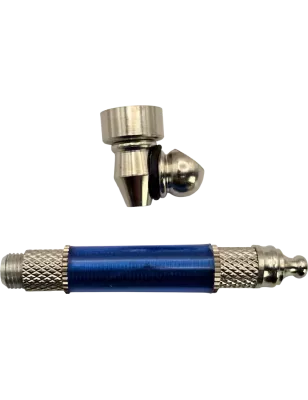 Pipa in metallo e plastica 45° Zaffiro 11 cm