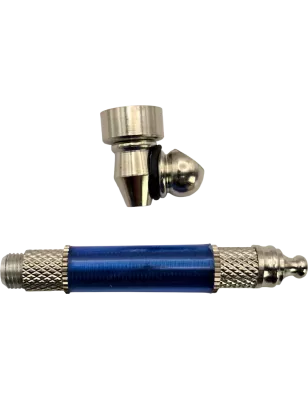 Pipe Métal & Plastique 45° Saphir 11 cm