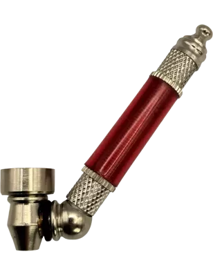 Pipa in metallo e plastica 45° Rubino 11 cm