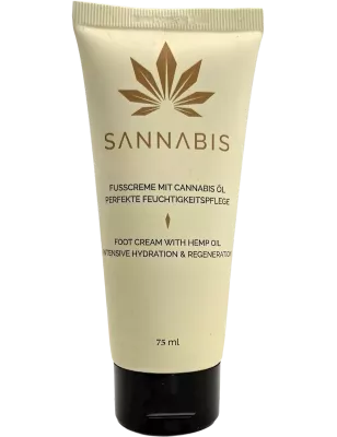 Sannabis – Fusscreme mit Hanföl 75 ml