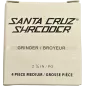 Santa Cruz Shredder x Cookies – 4-teiliger Grinder Medium Schwarz
