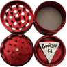 Santa Cruz Shredder x Cookies – 4-teiliger Grinder Medium Rot