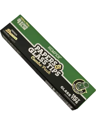 Hemper – Brown King Size Slim Papers + 6 mm Glasfilter
