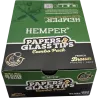 Hemper – Box de 20 Paquets de Feuilles à Rouler Brown King Size Slim + Filtres en Verre 6 mm