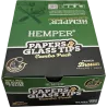 Hemper – Box mit 20 Packungen Brown King Size Slim Papers + 6 mm Glasfilter