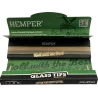 Hemper – Box mit 20 Packungen Brown King Size Slim Papers + 6 mm Glasfilter