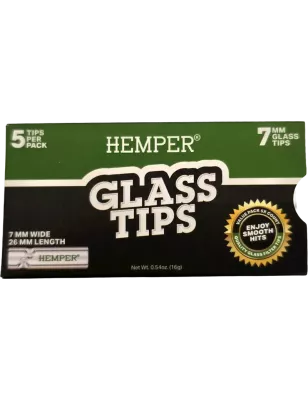 Hemper – 7 mm Glass Tips x5