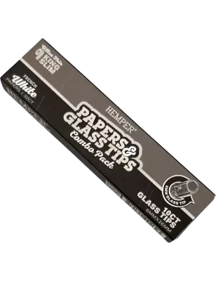 Hemper – Cartine White King Size Slim + Filtri in vetro da 6 mm