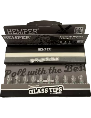 Hemper – White King Size Slim Papers + 6 mm Glasfilter