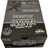 Hemper – Box of 20 Packs of White King Size Slim Rolling Papers + 6 mm Glass Filters