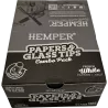 Hemper – Box mit 20 Packungen White King Size Slim Papers + 6 mm Glasfilter