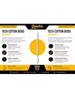 Hemper – Tech Cotton Buds (200 pièces)