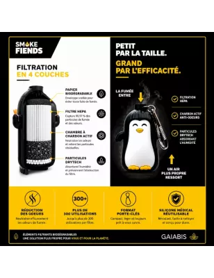 Smoke Fiends – Chilly the Penguin Tragbarer Rauchfilter
