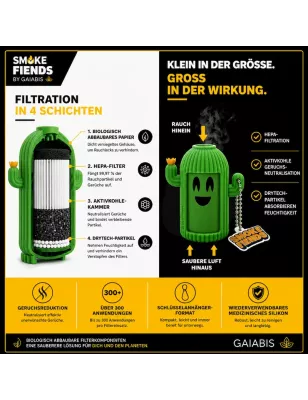 Smoke Fiends – Blaze the Cactus Filtre à fumée portable