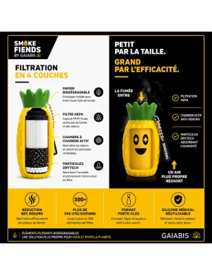 Smoke Fiends – Juice the Pineapple Filtre à fumée portable