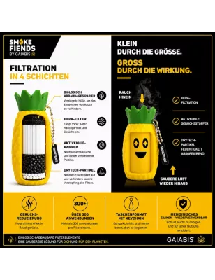 Smoke Fiends – Juice the Pineapple Tragbarer Rauchfilter