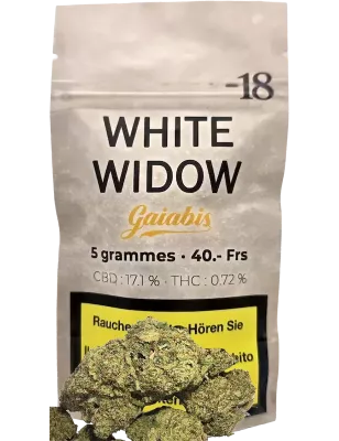 Gaiabis – White Widow Fleurs de CBD Indoor 5g/10g