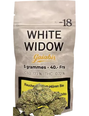 Gaiabis – White Widow Fleurs de CBD Indoor 5g/10g