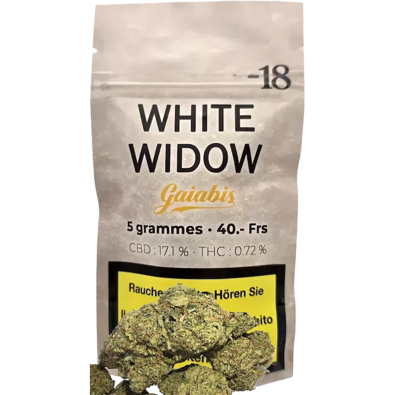 Gaiabis – White Widow CBD Indoor Blüten 5g/10g Gaiabis – White Widow CBD Indoor Blüten 5g/10g