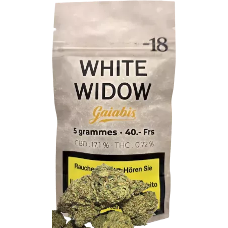 Gaiabis – White Widow Fleurs de CBD Indoor 5g/10g