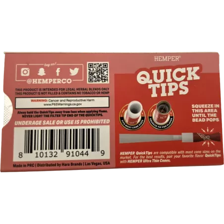 Hemper – Quick Tips Watermelon Aromatisierte Filter x5