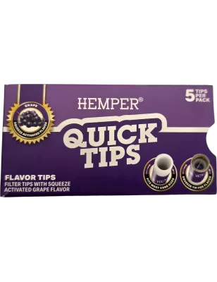 Hemper – Quick Tips Grape Filtres aromatisés x5