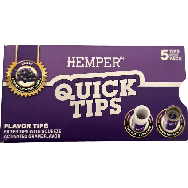 Hemper – Quick Tips Grape Aromatisierte Filter x5 Hemper – Quick Tips Grape Aromatisierte Filter x5