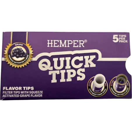 Hemper – Quick Tips Grape Aromatisierte Filter x5