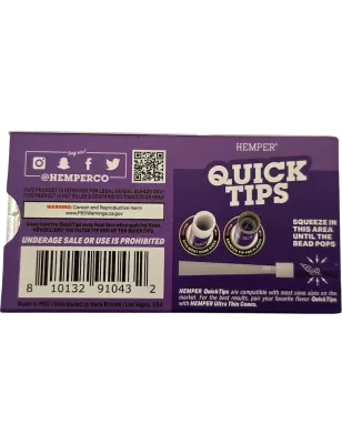 Hemper – Quick Tips Grape Aromatisierte Filter x5