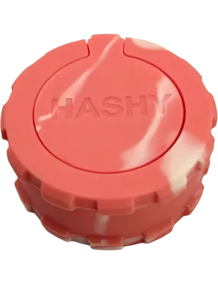 Hashy – Grinder Pink aus lebensmittelechtem Silikon, 2-teilig