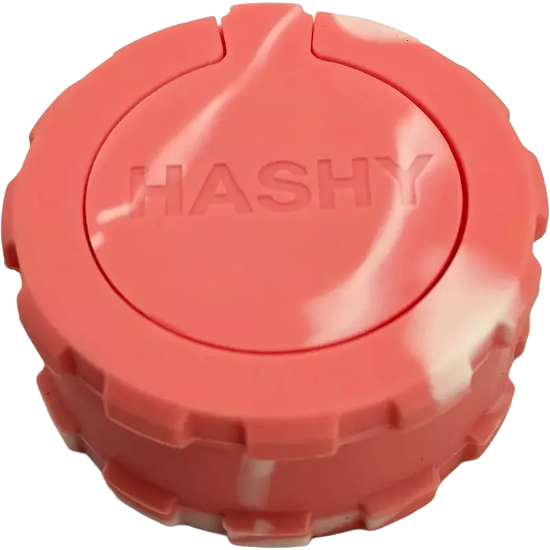 Hashy – Grinder Pink en silicone alimentaire 2 parties