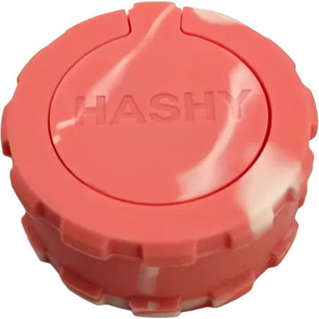 Hashy – Grinder Pink en silicone alimentaire 2 parties