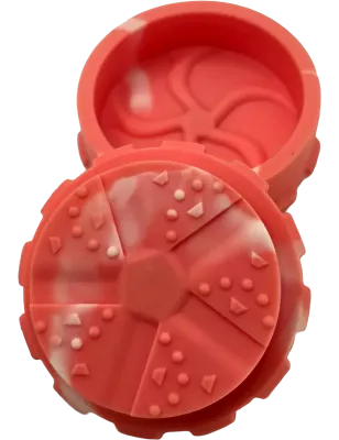 Hashy – Grinder Pink aus lebensmittelechtem Silikon 40 mm, 2-teilig