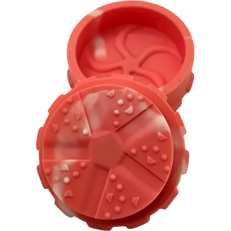 Hashy – Grinder Pink aus lebensmittelechtem Silikon 40 mm, 2-teilig
