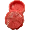 Hashy – Grinder Pink en silicone alimentaire 2 parties