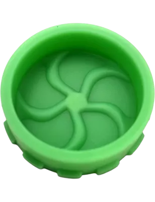 Hashy – Grinder Green en silicone alimentaire 2 parties