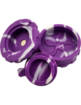 Hashy – Grinder Purple aus lebensmittelechtem Silikon, 2-teilig